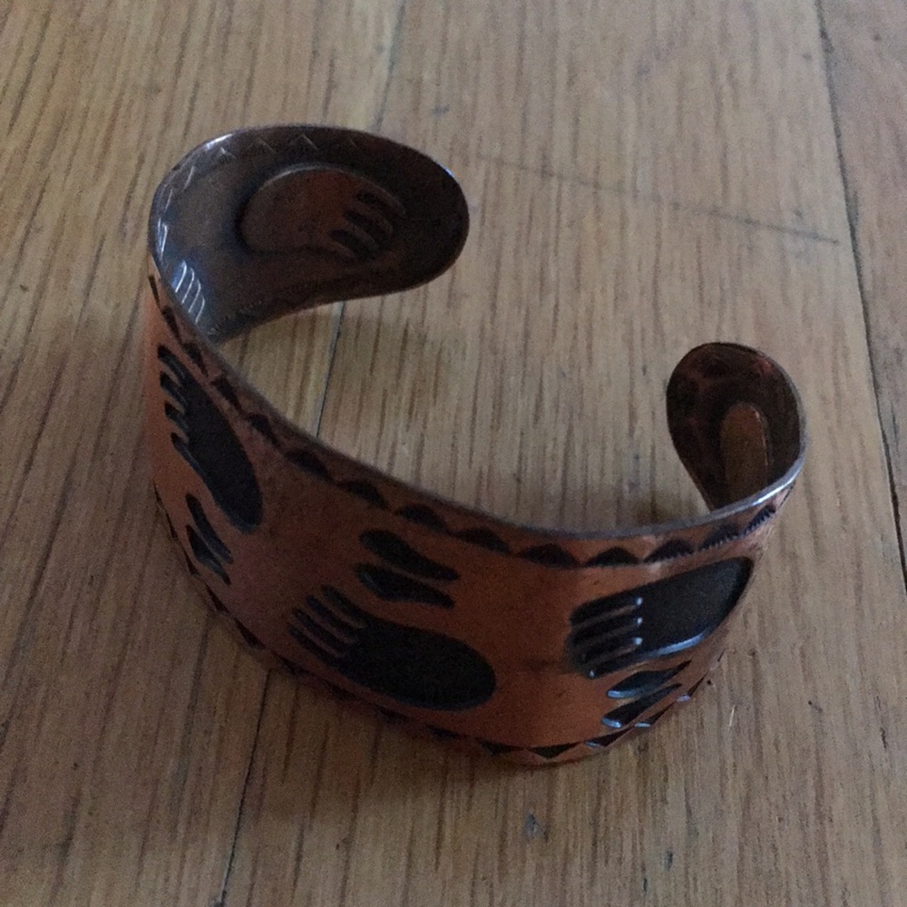 Engraved Copper Cuff